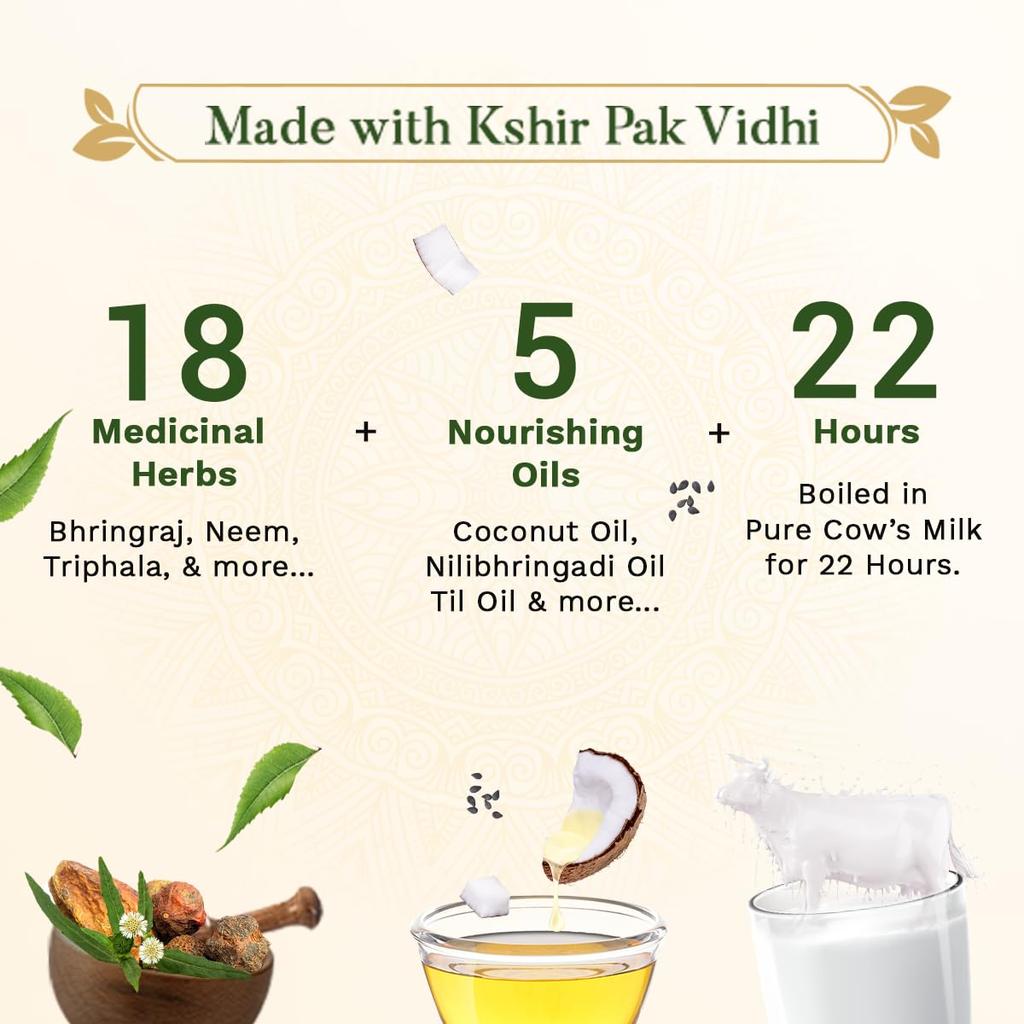 Sesa Ayurvedic Hair Oil For Hair Fall Control & Growth With Bhringraj Coconut Oil 200ml | Nourishing Herbal Oil For Men & Women