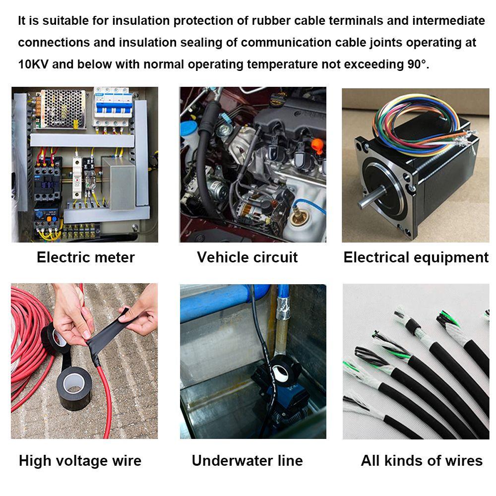 Waterproof Electrical Supplies Waterproof Rubber Self-Amalgamating  Tape Self Adhesive Sealing