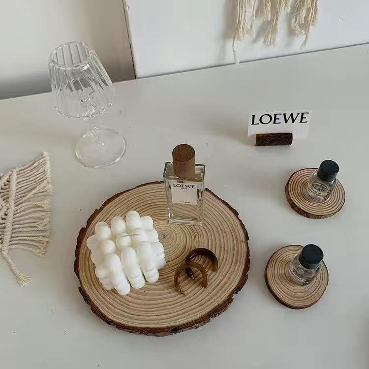 Holzuntersetzer, Ins Fotografie-Requisiten, Untersetzer im nordischen Stil, Anti-Verbrühung und Wärmeisolierung, Holz-Essunterlage