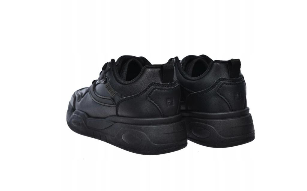 Big Star SS274589 - women's black HI-poly platform sneakers