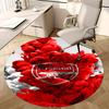 Arsenal Football Club,Red Rose Chair Mat Round Rug Office Carpet, Machine Washable, Non Slip, Suitable for Living Rooms, Bedrooms