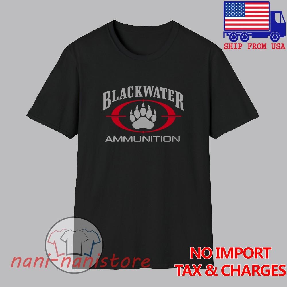 Blackwater Ammunition Military Men#039;s Black Size S5XL Unisex T-Shirt XXXXL