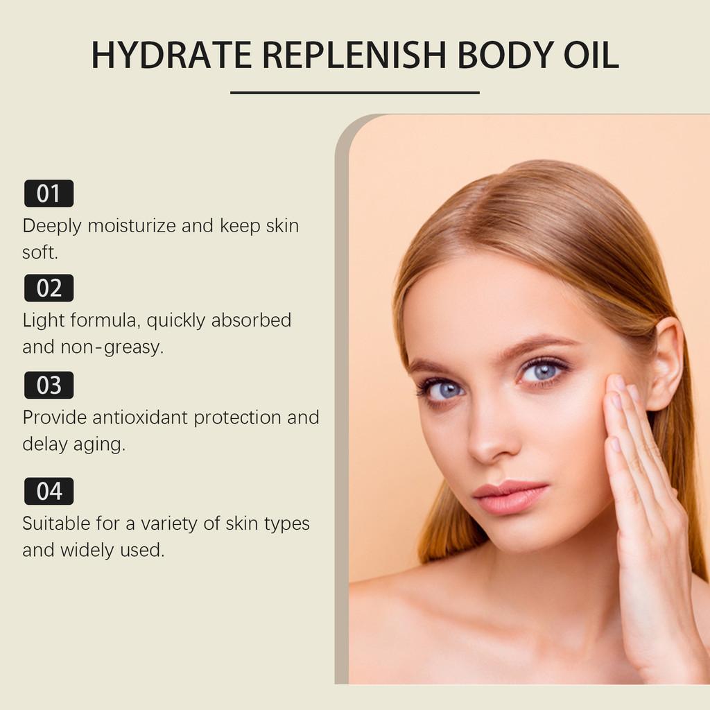 Oceaura Coconut Moisturizing Oil Soothing Hydrating Nourishing Body Care Oil 100ml