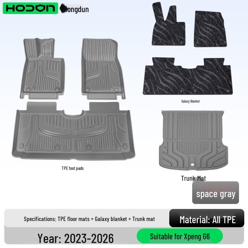Xiaopeng G6 TPE2026 Floor Mats - New Car Interior Accessories for Extended Range/Pure Electric Models