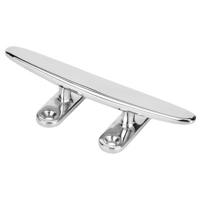 Taquet de bateau en acier inoxydable poli miroir, accessoire de base pour éclairage de bateau, base marine(6in)