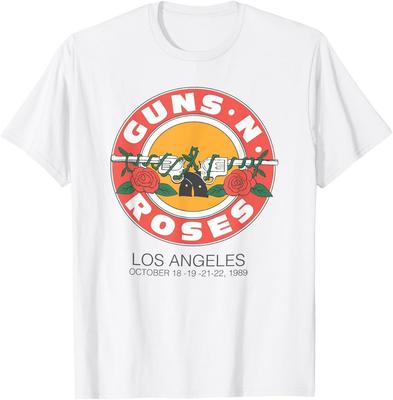 Offizielles Guns N’ Roses 1989 Bullet Seal LA T-Shirt