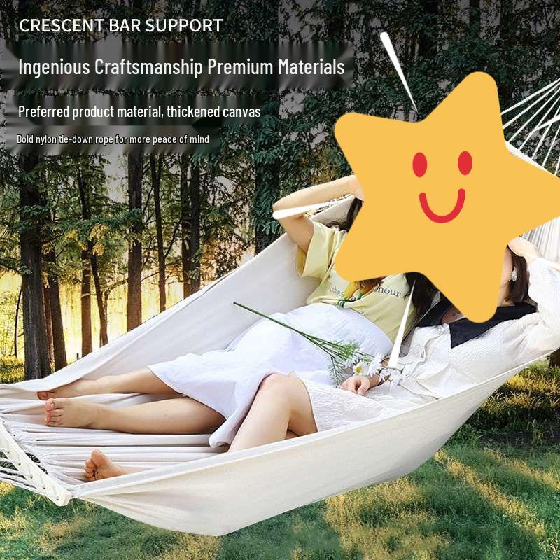 Outdoor Wind Hammock: Summer Swing, Indoor/Outdoor Tassel Hanging Net, Picnic & Camping Set