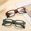 Europe and America Fashion Square Transparent Anti Blue Light Reading Glasses Men Women Vintage Simple Style Presbyopia Eyeglasses