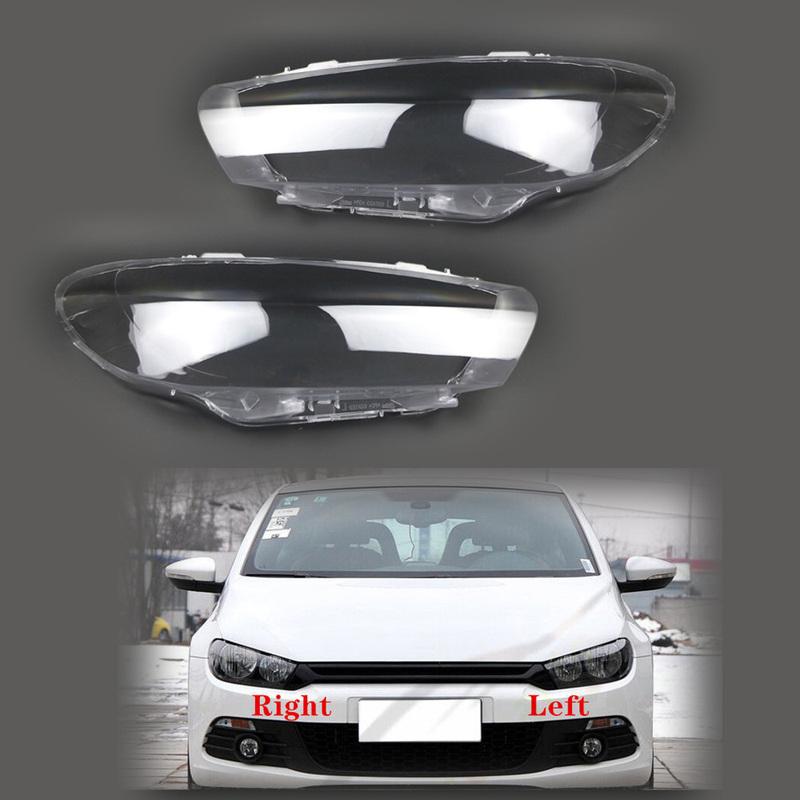 For VW Volkswagen Scirocco 2009-2016 Car Headlight Cover Lens Lamp Shade Head Light Caps Lamp Shell
