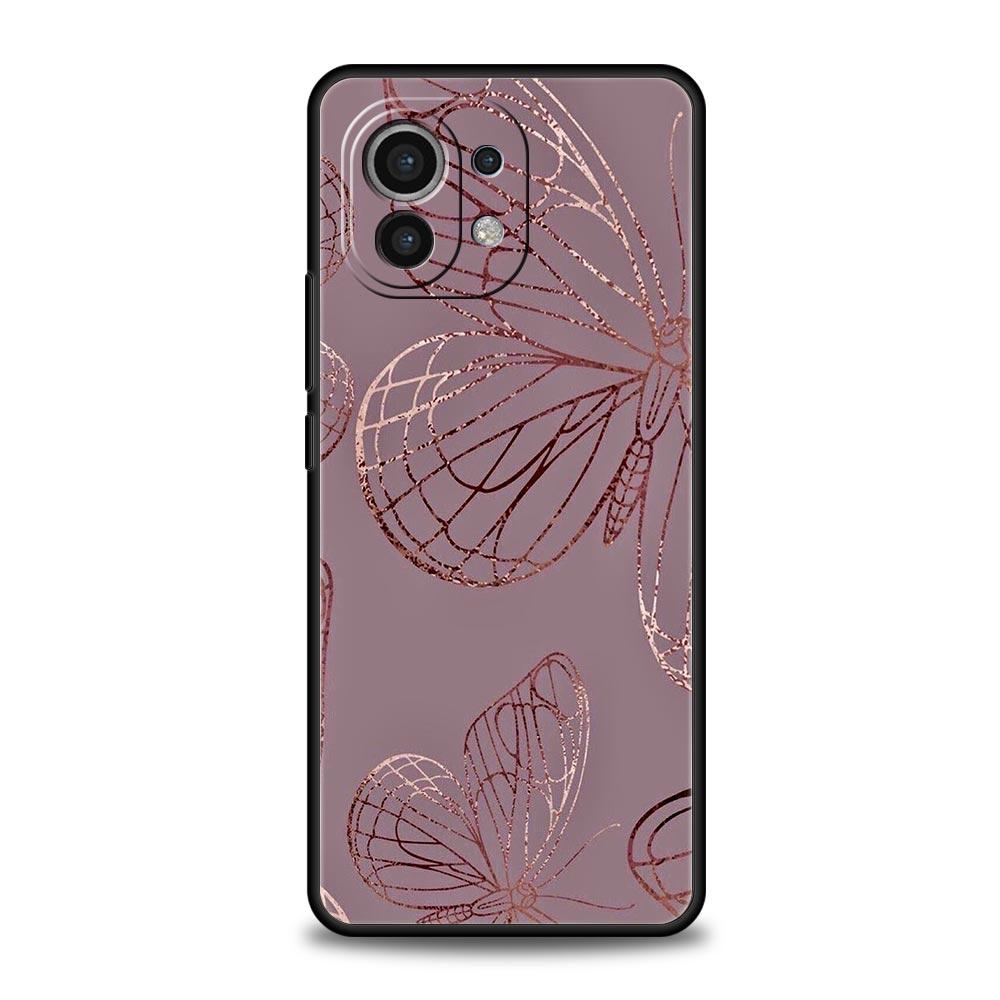 Fashion Gold Pink Marble Phone Case For Xiaomi Mi 17 15T 15 14 14T 13T 12T Pro 12 13 Lite 5G 11T Poco X6 X7 X5 Pro Soft Cover