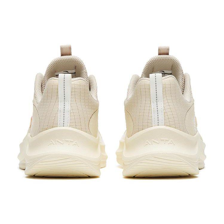 Anta Comfortable Shock Absorbing Non-Slip Durable Low-Top Running Shoes Women Sneaker Gray White 922315573-5