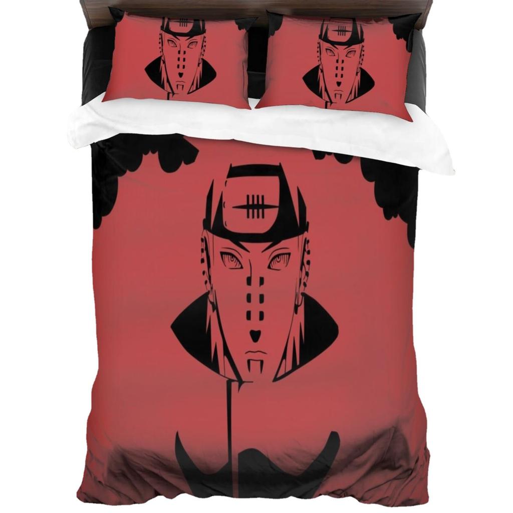 3d Digital Printing Naruto Series Three-piece Quilt Cover Set for Bedding