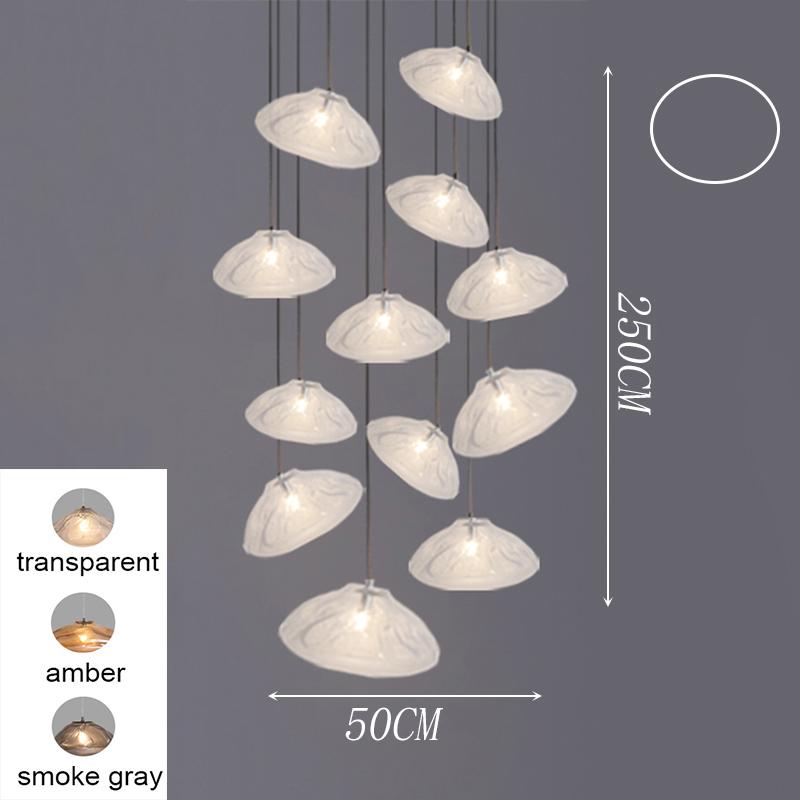 Modern Stair chandelier Pendant lights indoor lighting iling lamp hanging light led Chandeliers for living room indoor lightin