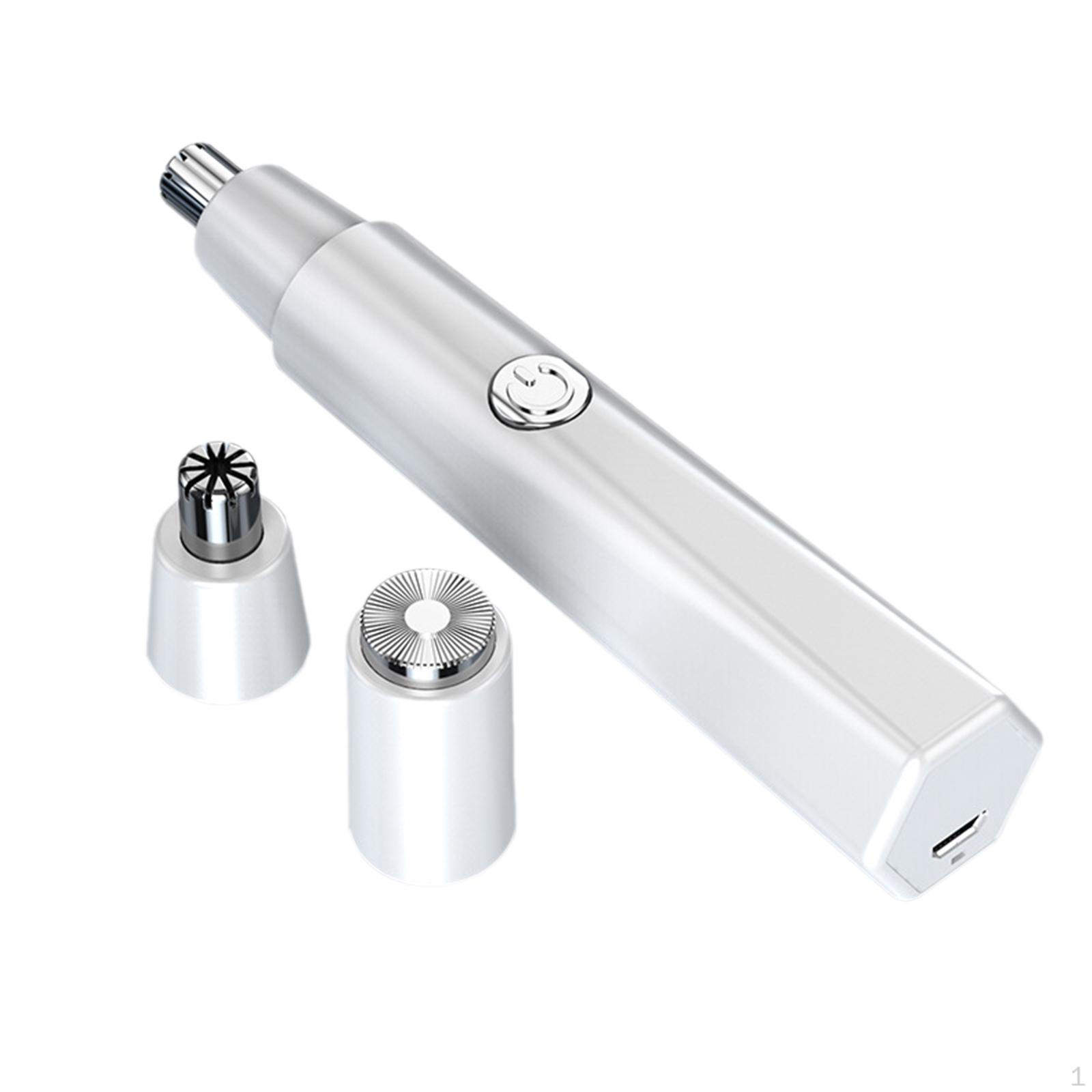 

Компактный триммер для носа для путешествий — бережное удаление волос белый