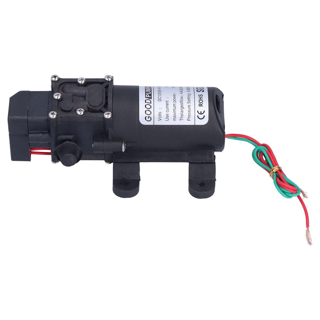 3308 Diaphragm Pump Self Priming Spray Pump for Garden Irrigation Car Washing 12V 70W