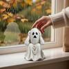 Creative Holiday Collection Figurines Halloween Ghost Figurine, Resin Miniature Chain Ghost, Face-Palm Pumpkin Craft Ornaments for Collections
