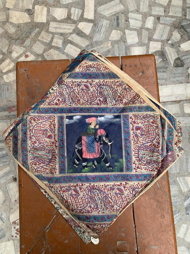 Hand Embroidered Cotton Pillow Cover: Bohemian Decorative Cushion 40