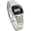 Casio LA670WD-1 Women's Digital Watch Silver Black Stainless Steel Design