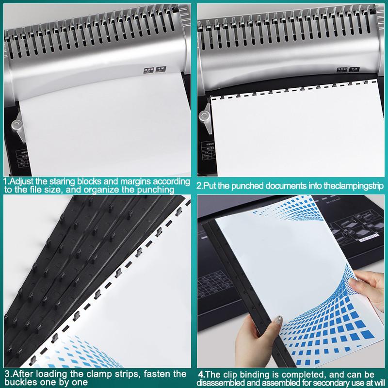 Comb Binding Machine A4/A3 Size Office 21 Hole Heavy Duty Binder Machine Rubber Ring Binding Machine