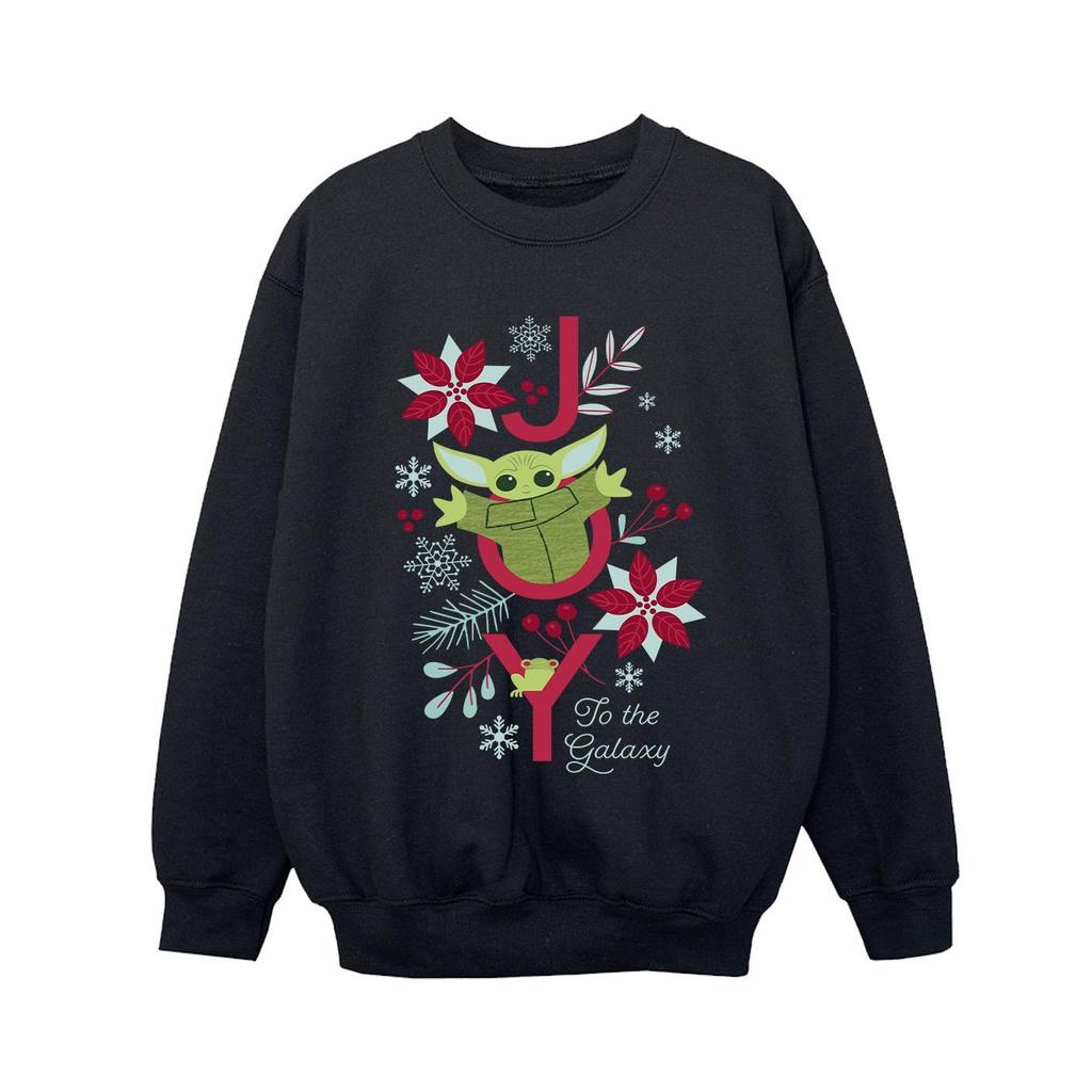 Star Wars Mandalorian Boys Joy To The Galaxy Sweatshirt