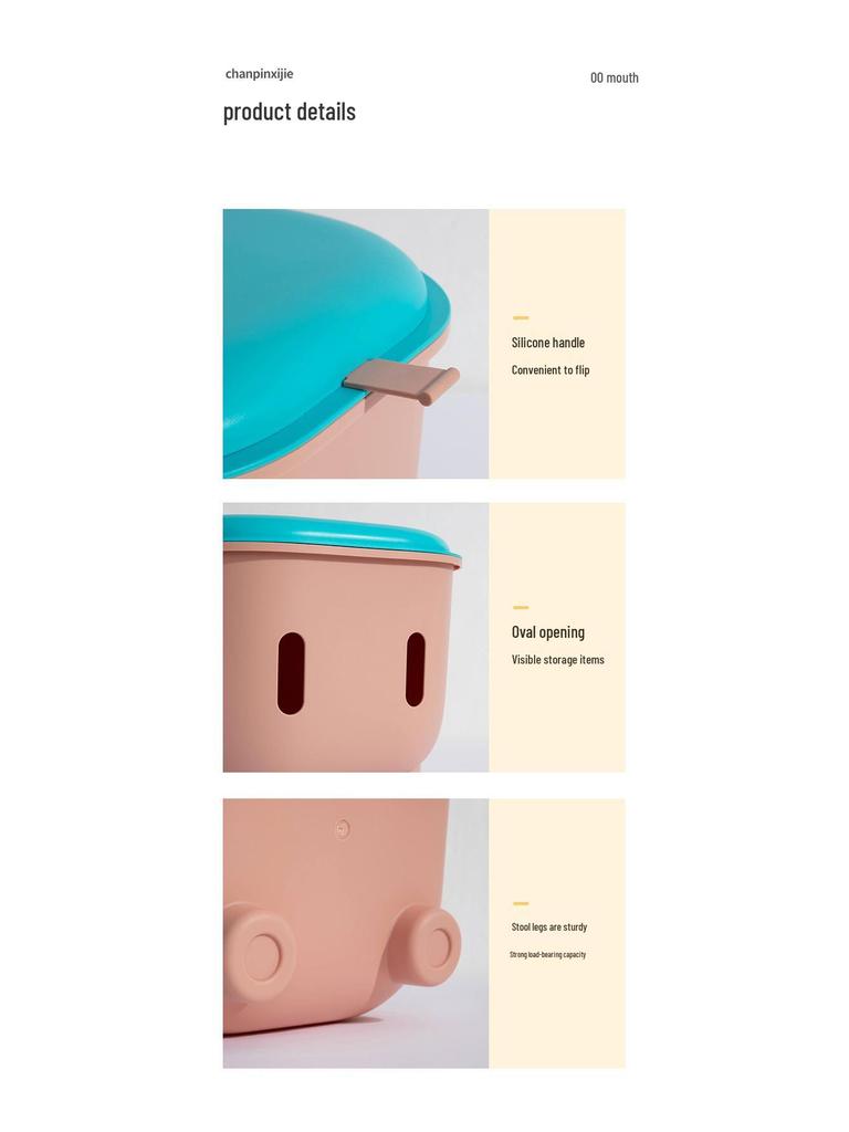 Plastic Stool for Kitchen, Living Room, Bathroom, or Kids' Room - Versatile and Sturdy for Household Use