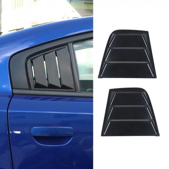 Rear Side Window Blinds Quarter Louver Cover Accessories for Dodge Charger 2015+