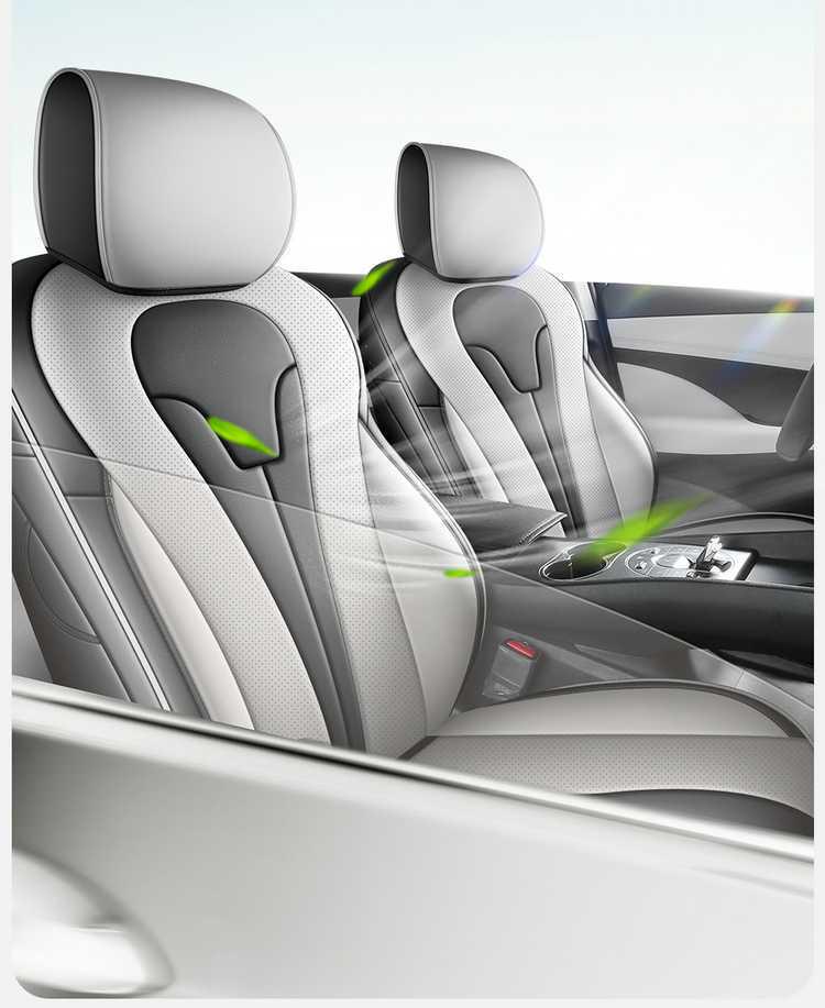26 Styles Sea Lion Leather Car Seat Covers - All-Season, Breathable, Wear-Resistant, Full Coverage Cushions