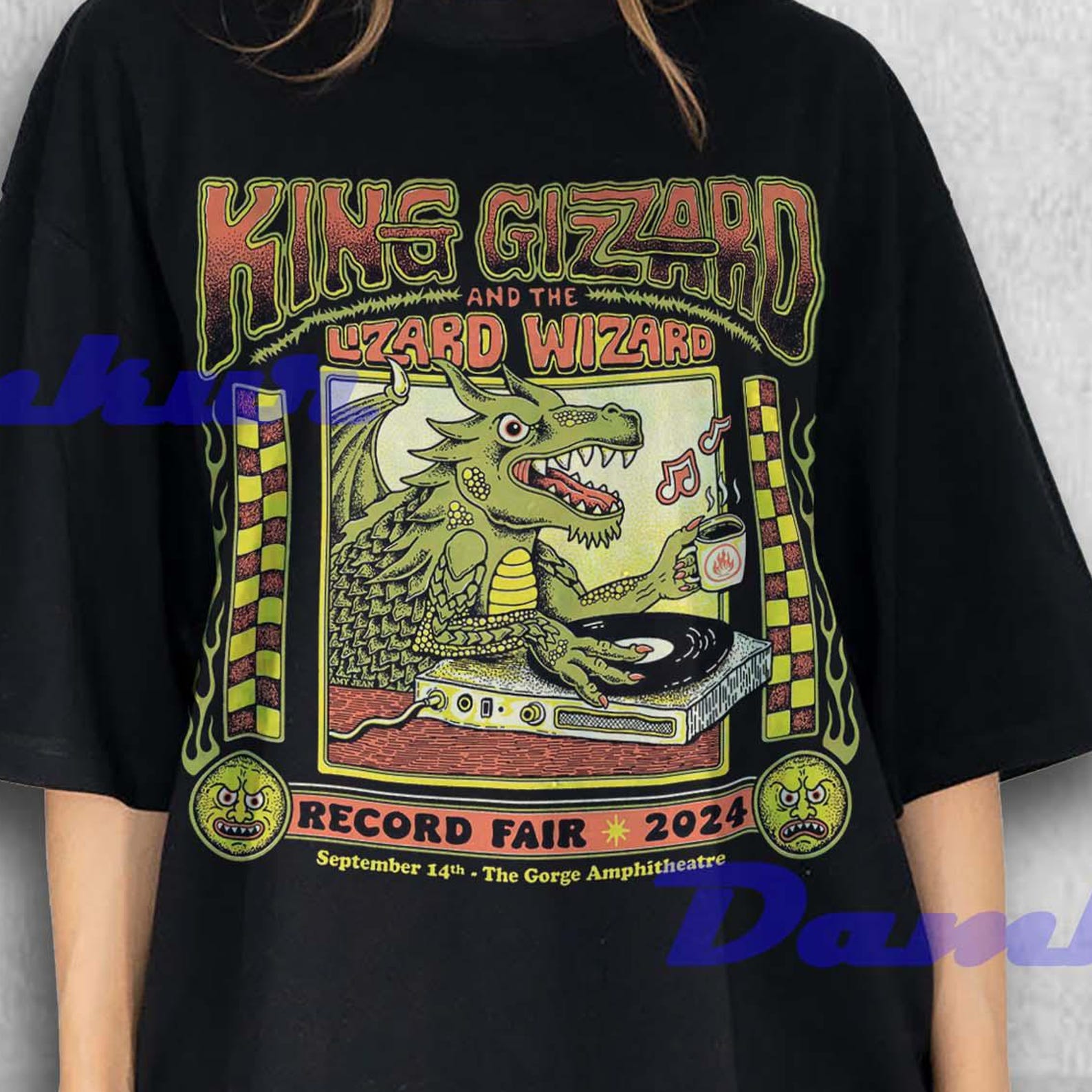King Gizzard and The Lizard Wizard Shirt, King Gizzard and The Lizard Wizard Fan Tshirt, King Gizzard and The Lizard Wizard Retro Tees 4XL