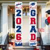 2D Flat, 2D Flat - 2D Flat, 2D Flat - 2D Flat Party Banner, a Pair, Congratulatory Decoration Banner for The 2026 Graduating Class, Vibrant Graduation