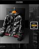 2023 European Trendy Men's Glossy Hooded Down Jacket - Warm White Duck Down, Plus Size