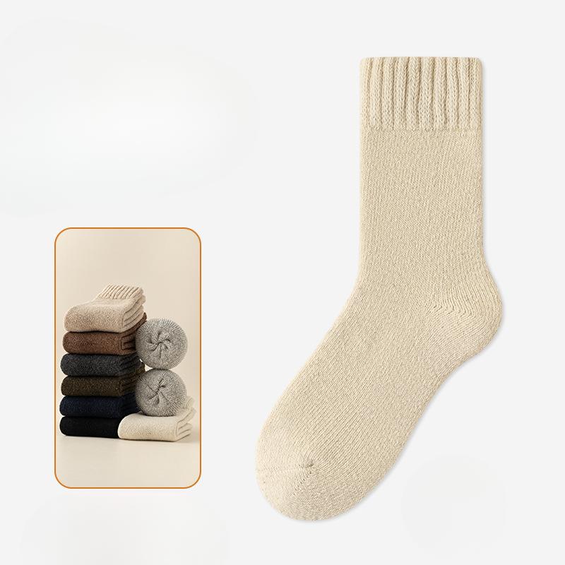 Men's Socks, Super Thick Wool Socks, Winter Fleece Thickened Socks, Super Soft Rabbit Fur Warm Socks, Snow Socks