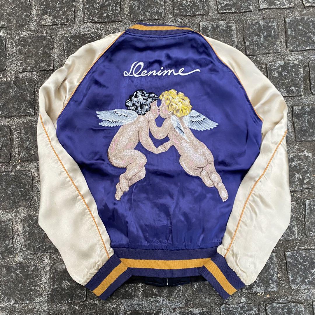 

[USED] DENIME SHINS period embroidered reversible Sukajan jacket featuring Angel and Devil