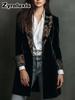 Long Sleeve Patchwork Coat for Women Oversized Winter Jacket