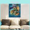 Exquisite 30x40cm Diy Dimond Painting With Four Holy Beasts Full Drill Canvas
