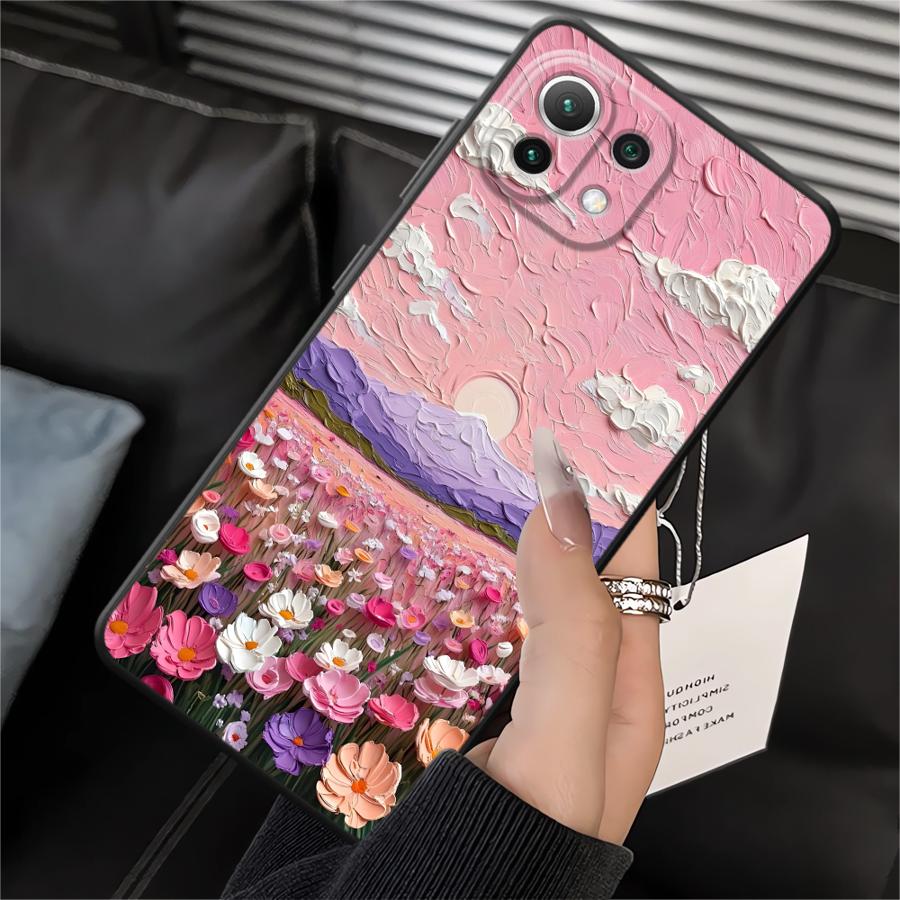 Funda Phone Cover Case for Xiaomi Mi 10T 11T 13 Lite 12X 11 12 14 12T Pro Creative Oil Painting Scenery