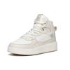 Anta Life Collection Non-slip Lightweight High-Top Skateboard Shoes Women's White Gray Sneakers 922138011-3