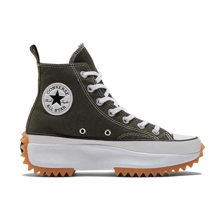 Converse Run Star Hike High Cargo Khaki Unisex Sneakers Green White 171667C