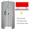 Polyester Protective Against Body Shower Curtain Bathroom Fresh And Clean Easy To Store Waterproof Grey