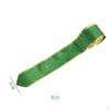 ST. Patrick'S Day Fabric Ribbons Edge Wired Green 5cm Wide Glitter Ribbon for Wrapping Saint