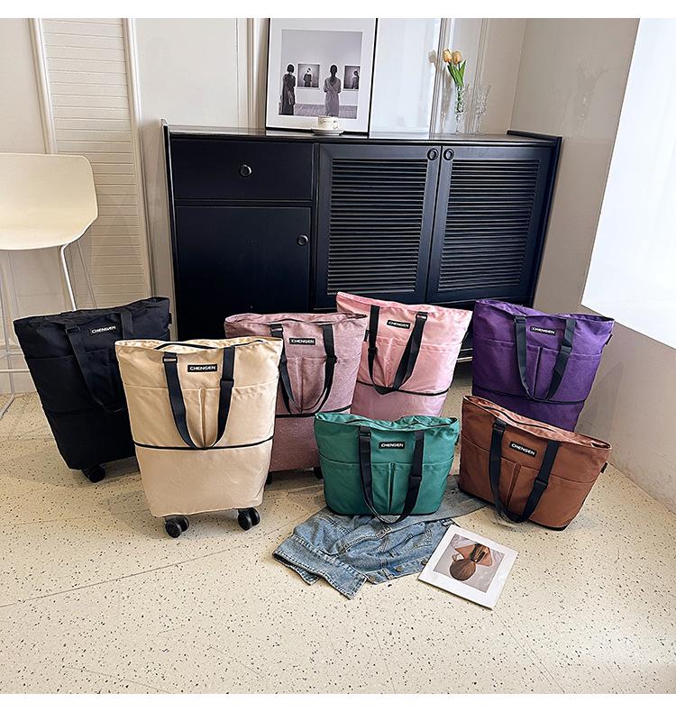 Faltbare Tragbare Großraum-Reise- und Einkaufstasche mit Rollen