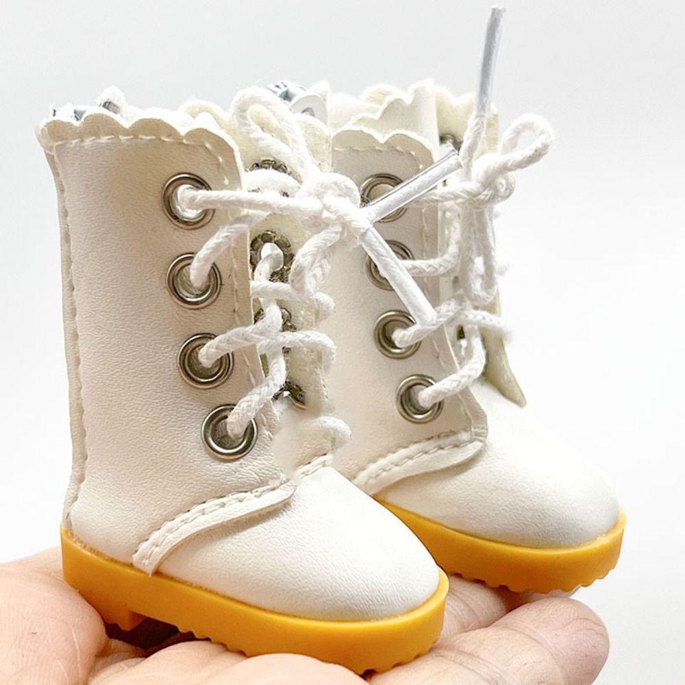 Chain Boots Bjd Doll Chain Shoes Mini 1/6 Bjd Doll Shoes 30cm Doll Leather Shoes  Children Toys