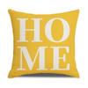 Simple Household Items Letter Geometric Print Square Pillowcase Car Cushion Sofa Pillowcase