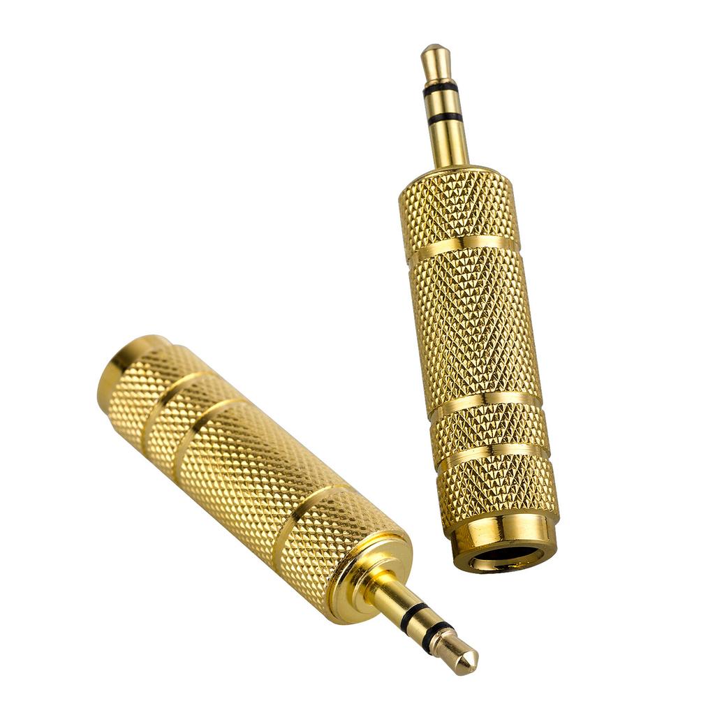6.5mm 1/4" Female To 3.5mm 1/8" Male Stereo Audio Headphone Jack Converter Plug