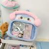 Penguin Headphones Plush Backpack Outdoor Large Capacity Transparent Itabag