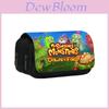 Estojo Duplo My Singing Monsters Com Material de Nylon Para Estudantes e Crianças