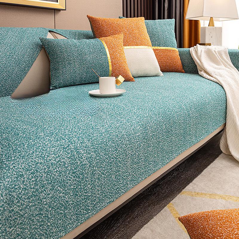 Affordable Luxury Style Sofa Cushion Modern Simple Non-Slip Sofa Cushion Four Seasons Universal Cover Cover Anti-Scratching Thickened and Breathable