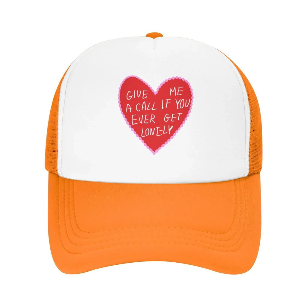 Give Me a Call if You ever Lonely From Troye Sivan Travel Mesh Baseball Caps Men  Unisex Female Beach Sun Hat Trucker Cap