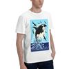 Orca Schwertwal springt aus dem Ozean Herren T-Shirt Übergroße T-Shirts Herren O-Ausschnitt Baumwoll-T-Shirts Kurz Sommer Herren