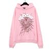 Conjunto de Moletom Unissex Plus Size Tendência com Estampa de Teia de Aranha CROSS SP5DER