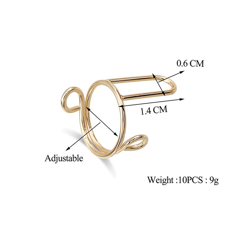 Set da 10 Pezzi Anelli Sottili per Unghie per Donne Copertura Protettiva Quotidiana per la Punta delle Dita Gioielli ad Anello alla Moda Regalo per Fidanzata Manicure